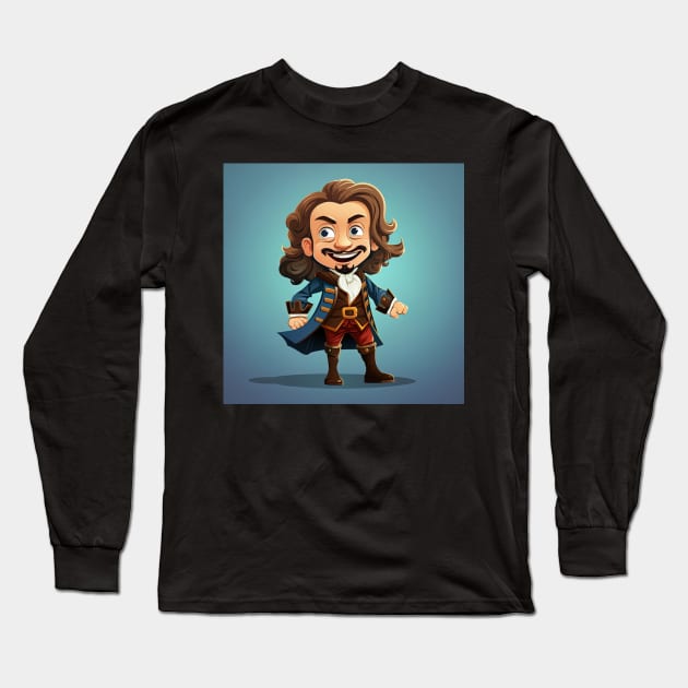 Captain William Kidd Long Sleeve T-Shirt by ComicsFactory